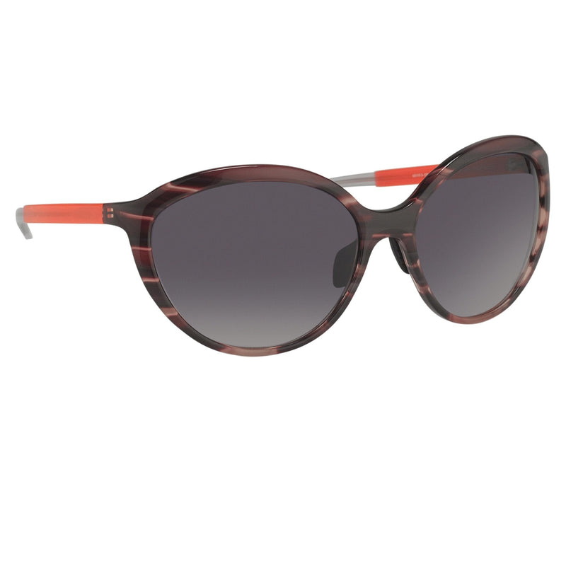 Prabal Gurung Sunglasses Female Oversized Pink Horn Category 3 Grey Graduated Lenses PG22C2SUN - WatchPilot