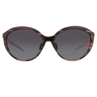 Prabal Gurung Sunglasses Female Oversized Pink Horn Category 3 Grey Graduated Lenses PG22C2SUN - WatchPilot