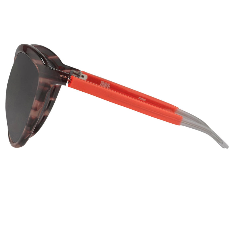 Prabal Gurung Sunglasses Female Oversized Pink Horn Category 3 Grey Graduated Lenses PG22C2SUN - WatchPilot