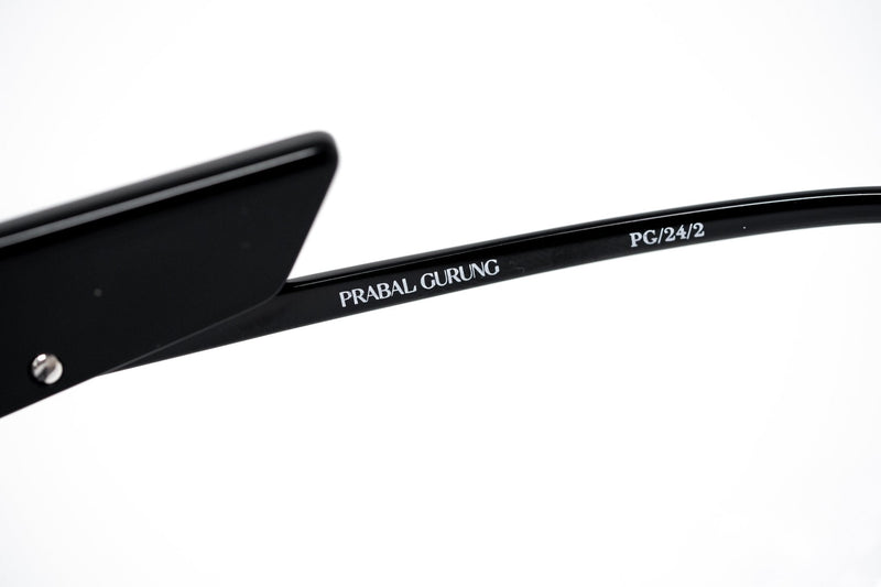 Prabal Gurung Sunglasses Female Round Black Category 3 Black Smoke Mirror Lenses PG24C2SUN - WatchPilot