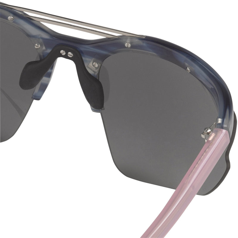 Prabal Gurung Sunglasses Female Special Frame Blue Horn Category 3 Black Lenses PG21C1SUN - WatchPilot