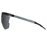 Prabal Gurung Sunglasses Female Special Frame Shiny Black Category 3 Grey Mirror Lenses PG21C5SUN - WatchPilot