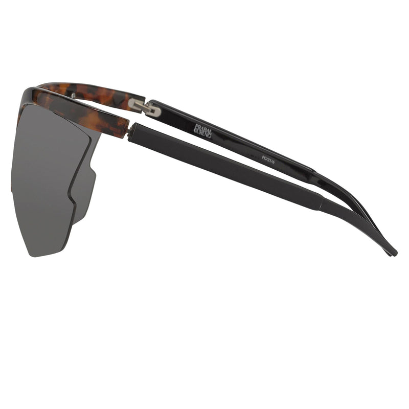 Prabal Gurung Sunglasses Female Special Frame Tortoiseshell Category 3 Black Lenses PG21C6SUN - WatchPilot