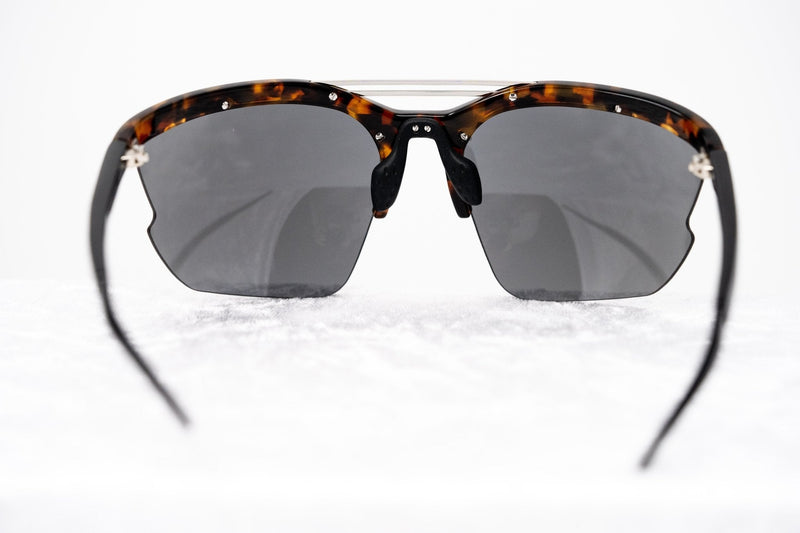 Prabal Gurung Sunglasses Female Special Frame Tortoiseshell Category 3 Black Lenses PG21C6SUN - WatchPilot