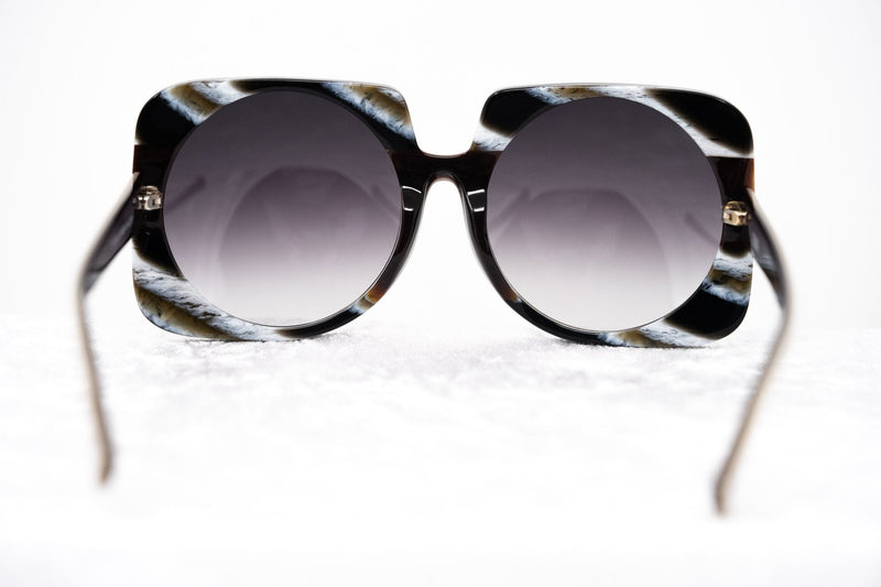 Prabal Gurung Sunglasses Female Square Cream Taupe Horn Category 3 Lenses Grey Graduated PG20C2SUN - WatchPilot