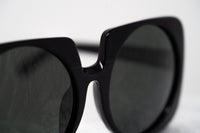 Prabal Gurung Sunglasses Female Square Shiny Black Category 3 Black Lenses PG20C1SUN - WatchPilot