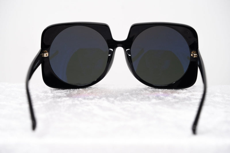 Prabal Gurung Sunglasses Female Square Shiny Black Category 3 Black Lenses PG20C1SUN - WatchPilot