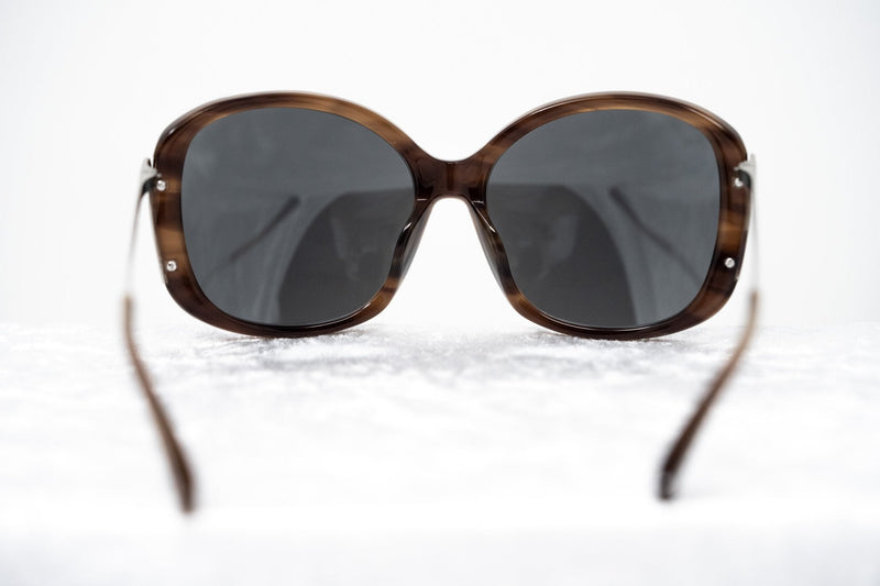 Prabal Gurung Sunglasses Oversized Female Amaretto Brown Frame Category 3 Silver Mirros Lenses PG23C3SUN - WatchPilot