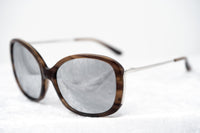 Prabal Gurung Sunglasses Oversized Female Amaretto Brown Frame Category 3 Silver Mirros Lenses PG23C3SUN - WatchPilot