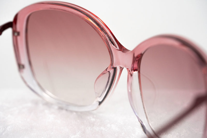 Prabal Gurung Sunglasses Oversized Female Pink to Clear/Metallic Pink Frame Category 1 Pink Gradient Lenses PG23C5SUN - WatchPilot