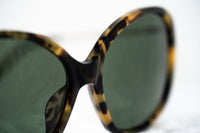 Prabal Gurung Sunglasses Oversized Female Tortoiseshell Frame Category 3 Solid Green Lenses PG23C6SUN - WatchPilot