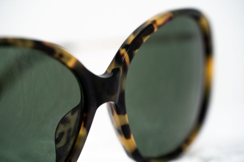 Prabal Gurung Sunglasses Oversized Female Tortoiseshell Frame Category 3 Solid Green Lenses PG23C6SUN - WatchPilot