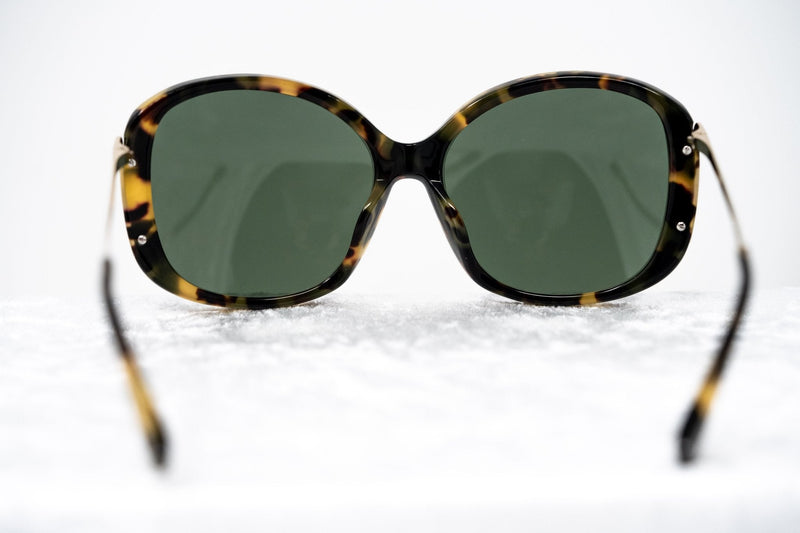 Prabal Gurung Sunglasses Oversized Female Tortoiseshell Frame Category 3 Solid Green Lenses PG23C6SUN - WatchPilot