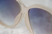 Prabal Gurung Sunglasses Rectangular Smokey White Cut Out With Grey Category 3 Graduated Lenses PG4C2SUN - WatchPilot