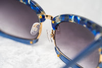 Prabal Gurung Sunglasses Rectangular Textural Blue With Purple Category 3 Graduated Lenses PG2C3SUN - WatchPilot