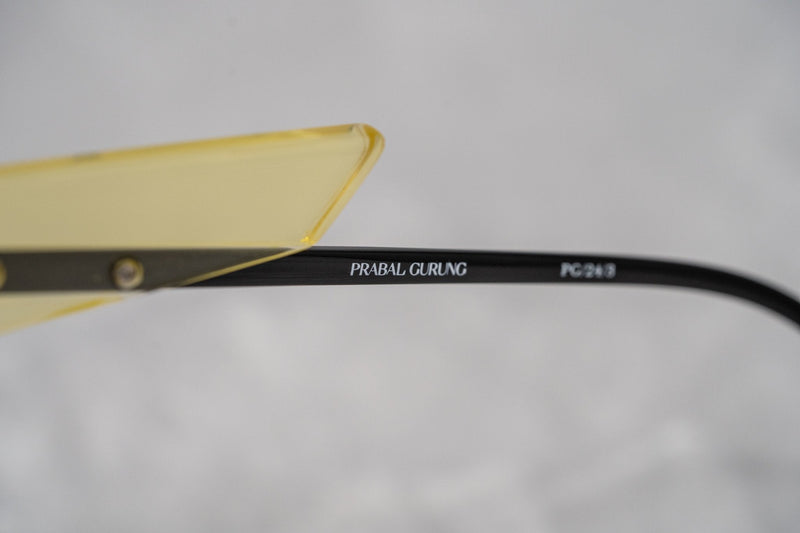 Prabal Gurung Sunglasses Round Clear Ivory White With Dark Grey Category 3 Graduated Lenses PG24C3SUN - WatchPilot