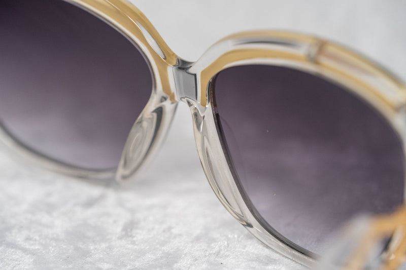 Prabal Gurung Sunglasses Square Clear Olive With Grey Category 3 Graduated Lenses PG8C1SUN - WatchPilot