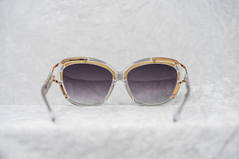 Prabal Gurung Sunglasses Square Clear Olive With Grey Category 3 Graduated Lenses PG8C1SUN - WatchPilot