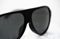 Prabal Gurung Sunglasses Unisex Aviator Black Acetate CAT3 Grey Lenses PG16C1SUN - WatchPilot