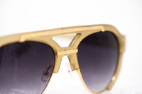 Prabal Gurung Sunglasses Unisex Aviator Olive Acetate and Gold CAT3 Purple Lenses PG11C2SUN - WatchPilot