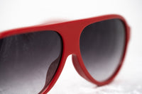 Prabal Gurung Sunglasses Unisex Aviator Red Acetate CAT 2 Grey Gradient Lenses PG16C4SUN - WatchPilot