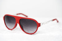 Prabal Gurung Sunglasses Unisex Aviator Red Acetate CAT 2 Grey Gradient Lenses PG16C4SUN - WatchPilot