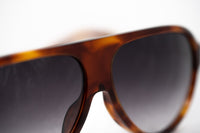 Prabal Gurung Sunglasses Unisex Aviator Tortoise Shell Acetate CAT2 Grey Gradient Lenses PG16C2SUN - WatchPilot