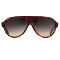 Prabal Gurung Sunglasses Unisex Aviator Tortoise Shell Acetate CAT2 Grey Gradient Lenses PG16C2SUN - WatchPilot