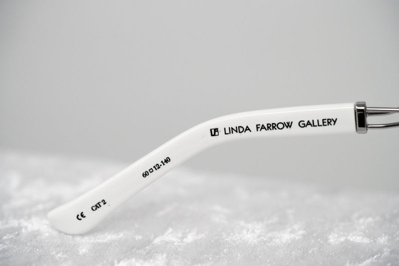 Prabal Gurung Sunglasses Unisex Aviator White Acetate CAT2 Grey Gradient Lenses PG16C3SUN - WatchPilot