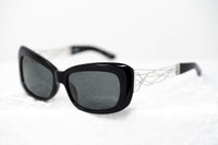 Prabal Gurung Sunglasses Women's Rectangle Black Acetate CAT3 Grey Lenses PG14C1SUN - WatchPilot