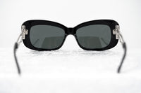 Prabal Gurung Sunglasses Women's Rectangle Black Acetate CAT3 Grey Lenses PG14C1SUN - WatchPilot