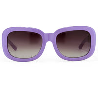 Prabal Gurung Sunglasses Women's Rectangle Purple Acetate CAT2 Grey Gradient Lenses PG13C4SUN - WatchPilot