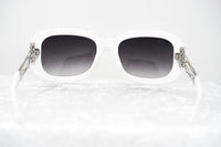 Prabal Gurung Sunglasses Women's Rectangle White Acetate CAT2 Grey Lenses PG13C3SUN - WatchPilot