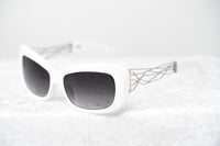 Prabal Gurung Sunglasses Women's Rectangle White Acetate CAT2 Grey Lenses PG14C3SUN - WatchPilot