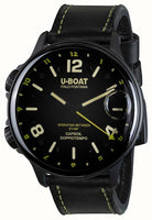 U-Boat Men's Watch Capsoil Doppiotempo 55mm Black Rehaut 9675