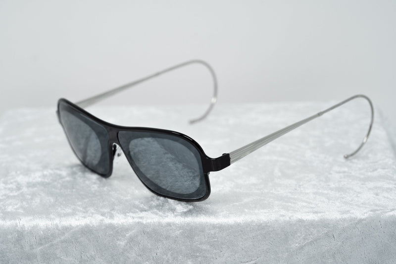 Raf Simons Sunglasses Rectangular Black and Grey Lenses Category 4 - RAF19C1SUN - WatchPilot