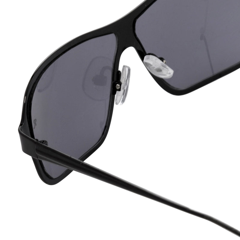 Raf Simons Sunglasses Rectangular Black and Grey Lenses Category 4 - RAF19C3SUN - WatchPilot