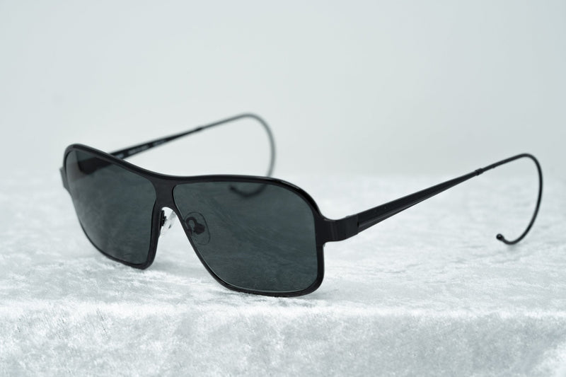 Raf Simons Sunglasses Rectangular Black and Grey Lenses Category 4 - RAF19C3SUN - WatchPilot