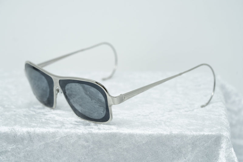 Raf Simons Sunglasses Rectangular Silver and Grey Lenses Category 4 - RAF19C2SUN - WatchPilot