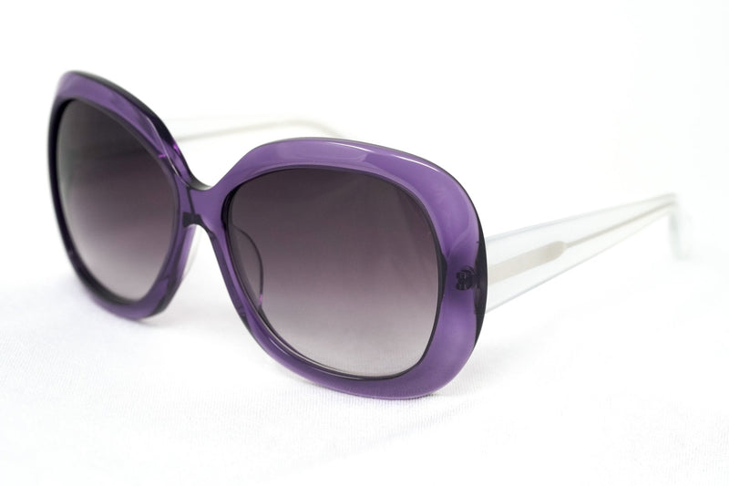 Rue De Mail Sunglasses Oversized Purple and White - WatchPilot