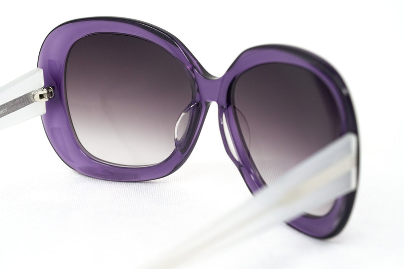 Rue De Mail Sunglasses Oversized Purple and White - WatchPilot