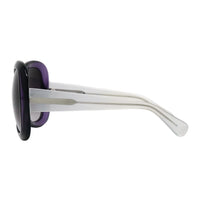 Rue De Mail Sunglasses Oversized Purple and White - WatchPilot