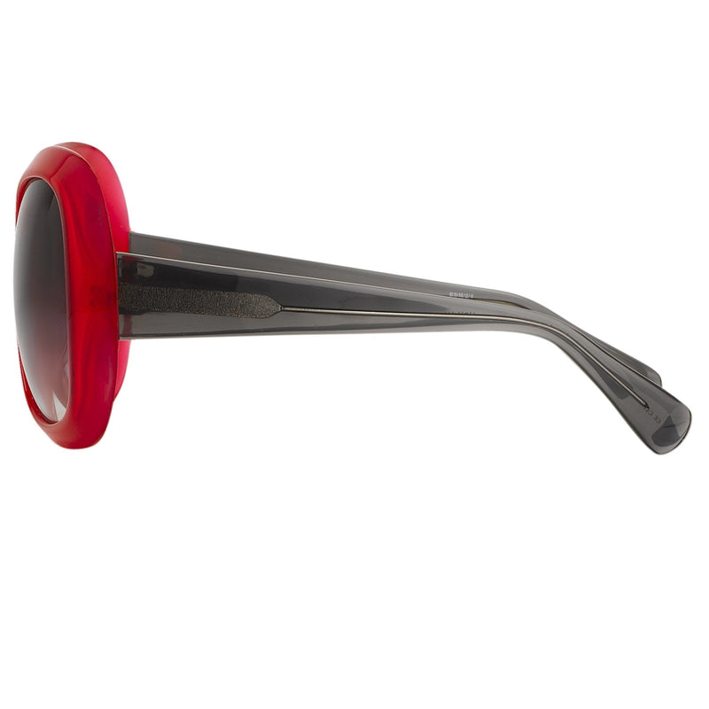 Rue De Mail Sunglasses Oversized Translucent Red with Grey Graduated Lenses RDM2C4SUN - WatchPilot