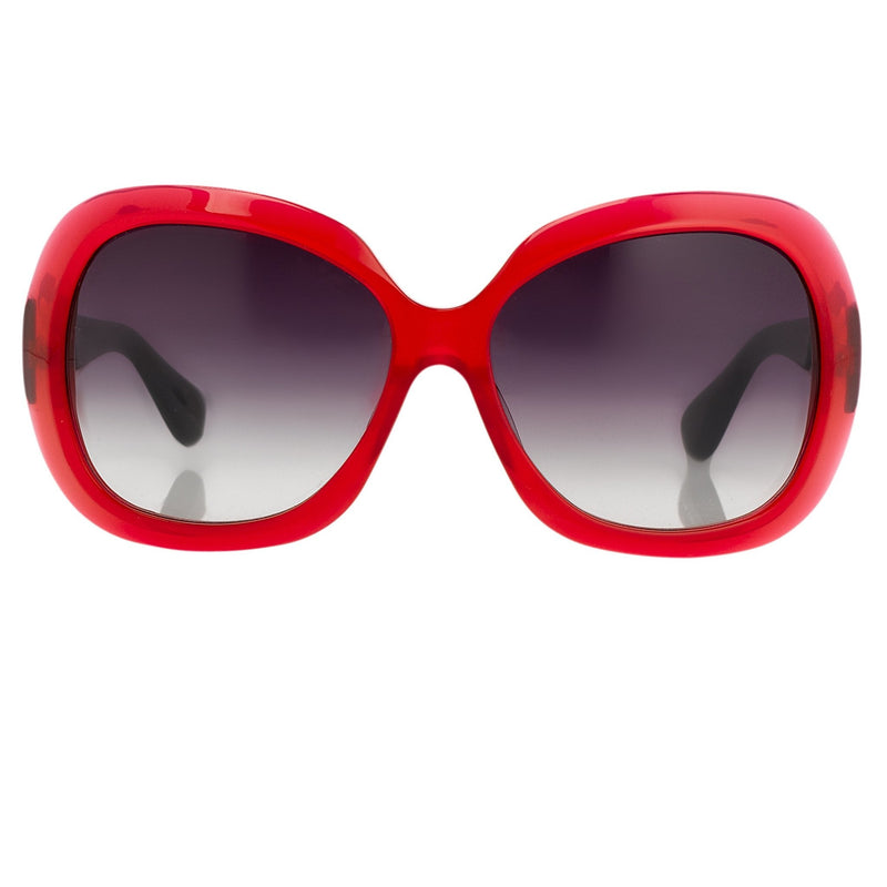 Rue De Mail Sunglasses Oversized Translucent Red with Grey Graduated Lenses RDM2C4SUN - WatchPilot