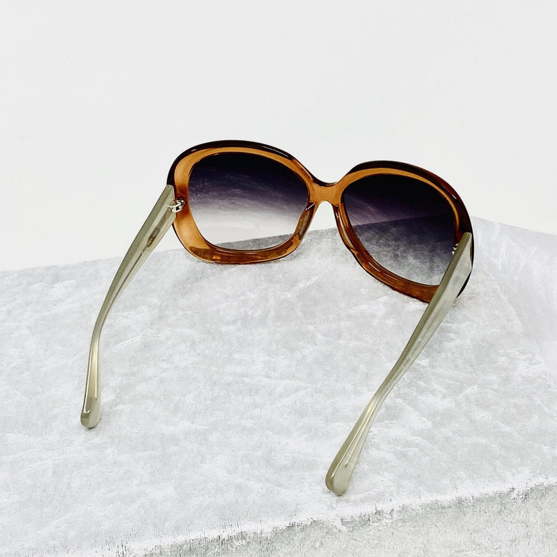 Rue De Mail Sunglasses Oversized Translucent Terracotta with Grey Graduated Lenses RDM2C3SUN - WatchPilot