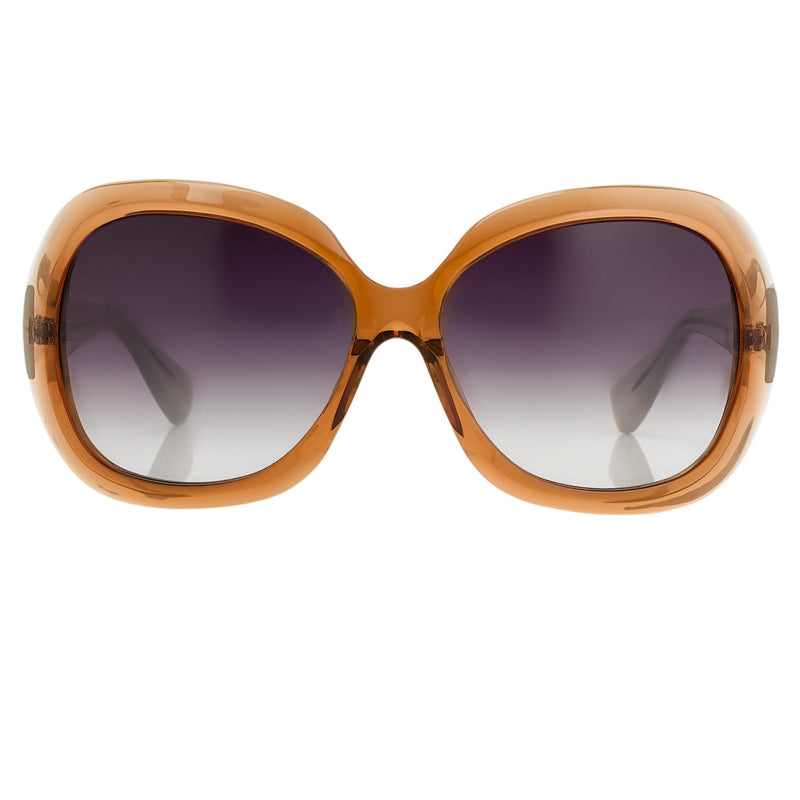 Rue De Mail Sunglasses Oversized Translucent Terracotta with Grey Graduated Lenses RDM2C3SUN - WatchPilot