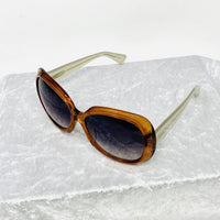 Rue De Mail Sunglasses Oversized Translucent Terracotta with Grey Graduated Lenses RDM2C3SUN - WatchPilot