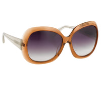 Rue De Mail Sunglasses Oversized Translucent Terracotta with Grey Graduated Lenses RDM2C3SUN - WatchPilot