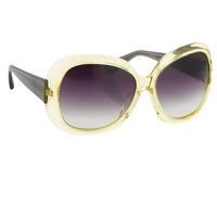 Rue De Mail Sunglasses Oversized Translucent Yellow with Grey Graduated Lenses RDM2C5SUN - WatchPilot