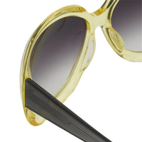 Rue De Mail Sunglasses Oversized Translucent Yellow with Grey Graduated Lenses RDM2C5SUN - WatchPilot